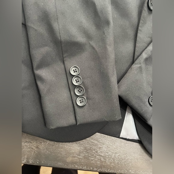 Men's Top Shop Topman Black Slim Cut Blazer Sport Coat Size 34 - Picture 8 of 13